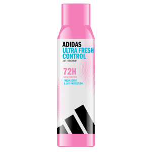 adidas Ultra Fresh Control antyperspirant w sprayu dla kobiet zapewniający długotrwałą świeżość, 150 ml